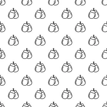 Boxing gloves pattern repeating background for sport design Stock Illustration