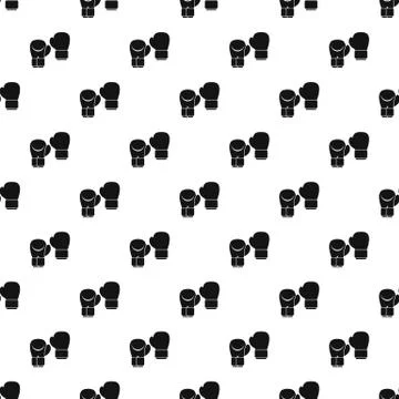 Boxing gloves pattern vector 스톡 일러스트