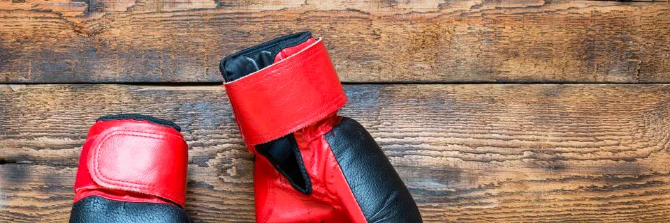Boxing gloves. Stock Photos