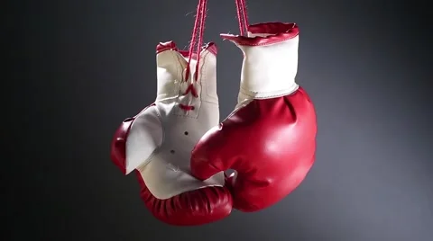 Boxing gloves rotation Video stock 50217664