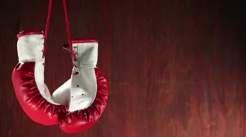 Boxing gloves rotation Video stock 50316931