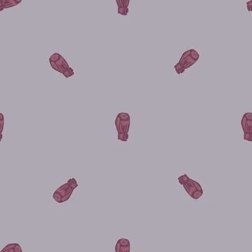 Boxing gloves seamless pattern. Vintage sport inventory background. Stock Illustration