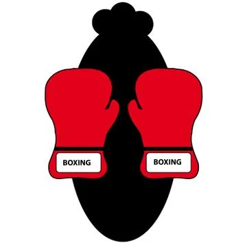 Boxing gloves on white background Stock Illustration