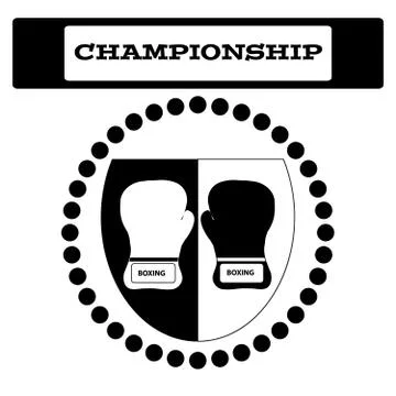 Boxing gloves on white background Stock Illustration