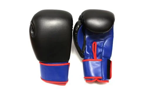 Boxing gloves on a white background Stock Photos