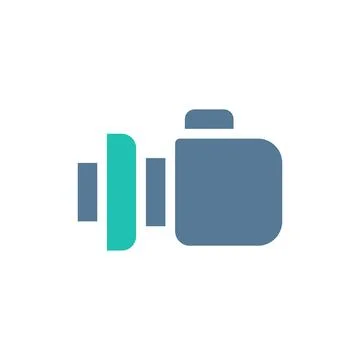 Boxing icon solid green light grey sport symbol illustration. Stock Illustration