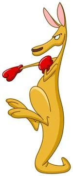 Boxing kangaroo Stock Illustration