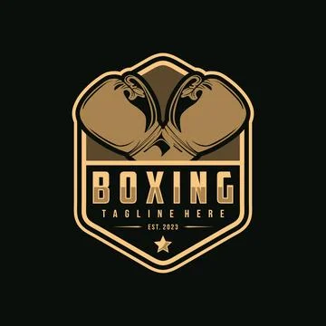 Boxing logo vector illustration Illustrazione stock