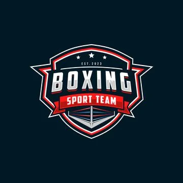 Boxing logo vector illustration Illustrazione stock
