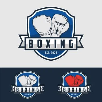 Boxing logo vector illustration Illustrazione stock