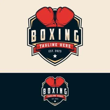 Boxing logo vector illustration Stock Illustration