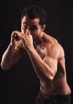Boxing man Stock Photos