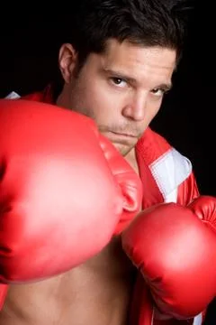 Boxing man Stock Photos