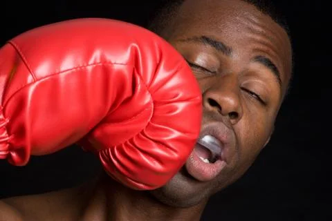 Boxing man Stock Photos