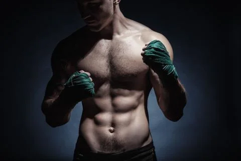 Boxing man Stock Photos