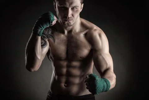Boxing man Stock Photos