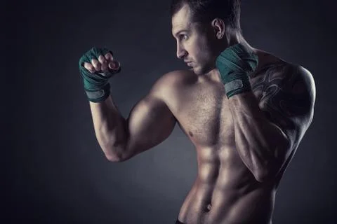 Boxing man Stock Photos