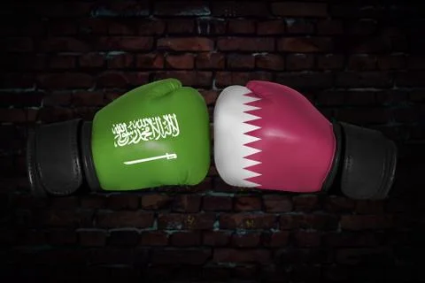A boxing match between Foto stock