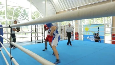 Boxing match Stock Footage 72294924