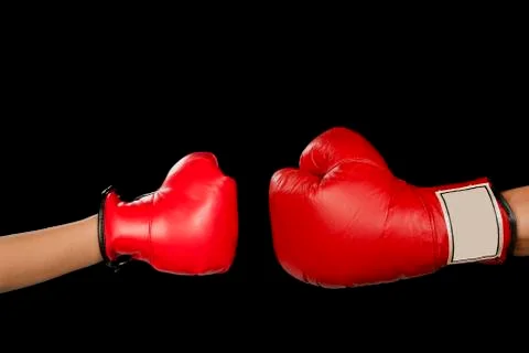Boxing match. Stock Photos