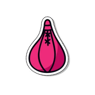 Boxing pear doodle icon, vector illustration Stock Illustration