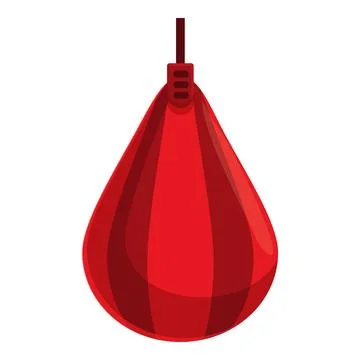 Boxing punch bag icon cartoon vector. Training indoor ring Illustrazione stock