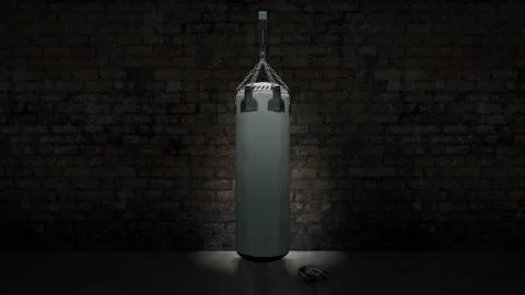 Boxing punch bag Stock Illustration