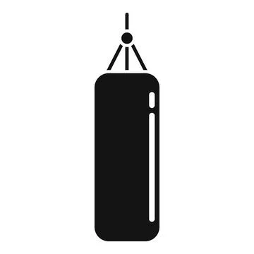 Boxing punch icon simple vector. Active sport Illustrazione stock