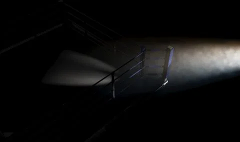 Boxing Ring Corner Illustrazione stock