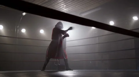 Boxing in the ring Stock Footage 62282431