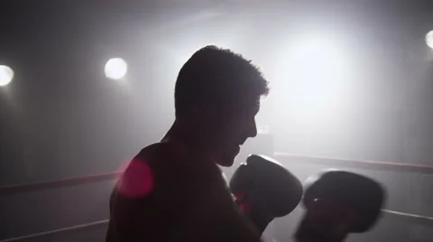 Boxing in the ring Stock Footage 62282445