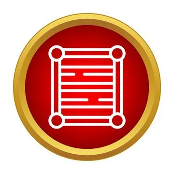 Boxing ring icon representing competition and struggle Stock Illustration