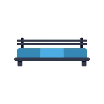 Boxing ring representing competition, fighting, and sports entertainment Stock Illustration