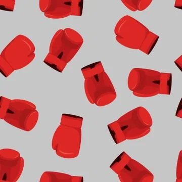 Boxing Seamless Pattern Stock Illustration