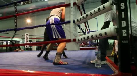 Boxing Spar 2 Stock Footage 10889015