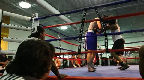 Boxing Spar 5 Stock Footage 10889081