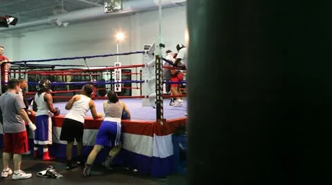 Boxing Spar 6 Stock Footage 10889068