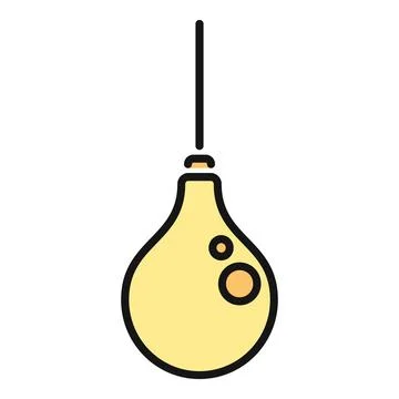 Boxing speed bag workout training sport equipment Stock Illustration