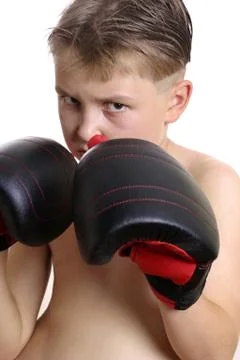 Boxing stance Stock Photos