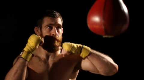 Boxing super slow motion close up Stock-Footage 38603486