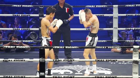 Boxing in Thailand Stock Footage 40976187