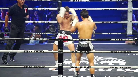 Boxing in Thailand Stock Footage 40976389