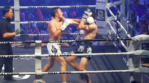 Boxing in Thailand Stock Footage 41063280