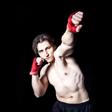Boxing training Foto stock