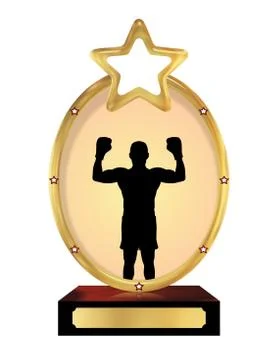 Boxing Trophy Stock Illustration