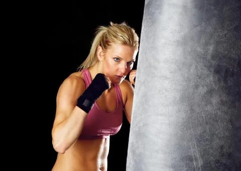 Boxing workout Stock Photos