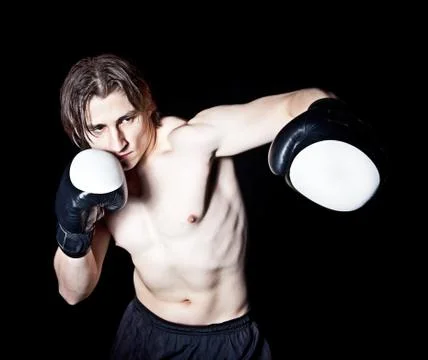 Boxing workout Stock Photos