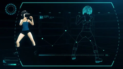 BoxingFighting VR Alpha Stock Footage 168147073