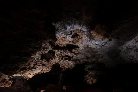 Boxwork formation inside Wind Cave National Park in the Black Hills of South Stock Photos