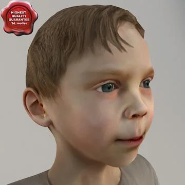 Boy 10-13 Years T-Pose 3D Model